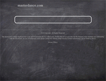 Tablet Screenshot of masterdance.com